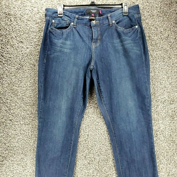 Torrid Women' Size 16 Relaxed Boot Bootcut Denim Stretch Blue Jeans